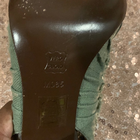 Apepazza Italian Made Sling Back Kitten Heel Pumps - Size 6.5 - Picture 8 of 9